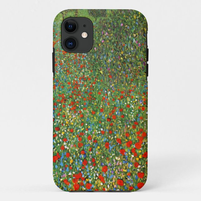 Gustav Klimt Poppy Field iPhone 5 Case (Back)
