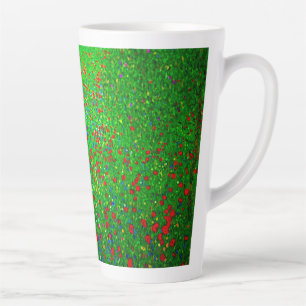 Gustav Klimt Poppy Field Latte Mug