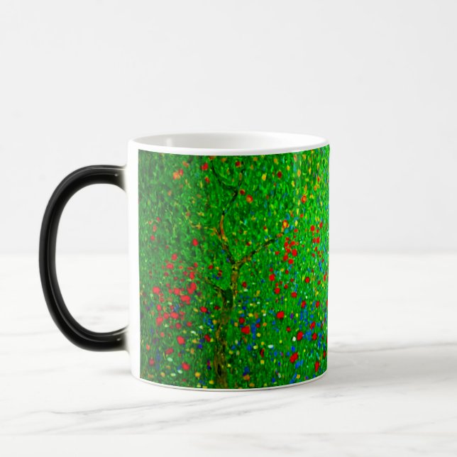 Gustav Klimt Poppy Field Magic Mug (Left)