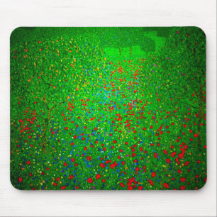 Gustav Klimt Poppy Field Mouse Pad