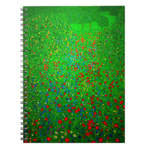 Gustav Klimt Poppy Field Notebook