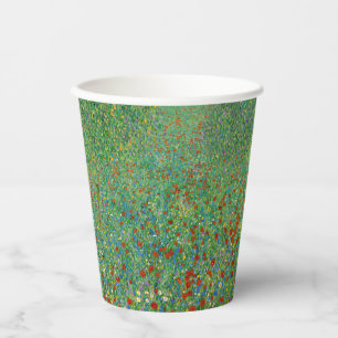 Gustav Klimt - Poppy Field Paper Cups