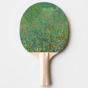 Gustav Klimt - Poppy Field Ping Pong Paddle