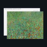 Gustav Klimt - Poppy Field Postcard<br><div class="desc">Poppy Field / Field of Poppies - Gustav Klimt,  Oil on Canvas,  1907</div>