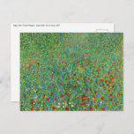 Gustav Klimt - Poppy Field Postcard<br><div class="desc">Poppy Field / Field of Poppies - Gustav Klimt,  Oil on Canvas,  1907</div>