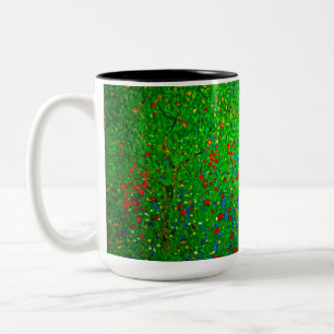 Gustav Klimt Poppy Field Two-Tone Coffee Mug