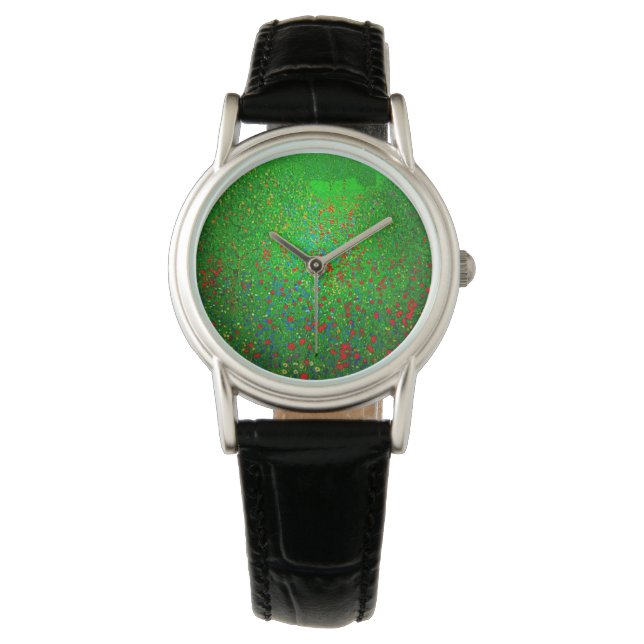 Gustav Klimt Poppy Field Watch (Front)