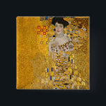 Gustav Klimt - Portrait of Adele Bloch-Bauer I 15 Cm Square Badge<br><div class="desc">Portrait of Adele Bloch-Bauer I - Gustav Klimt,  Oil on Canvas,  1907</div>