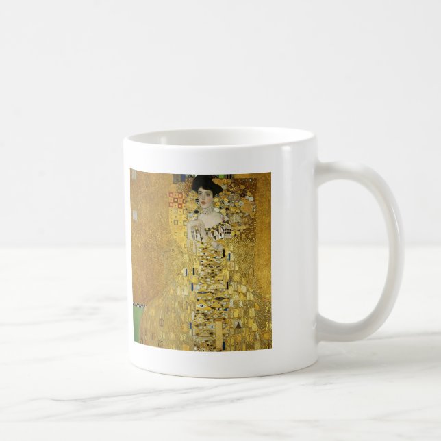 Gustav Klimt- Portrait of Adele Bloch-Bauer I Coffee Mug (Right)