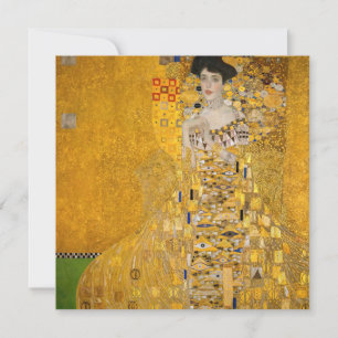 Gustav Klimt - Portrait of Adele Bloch-Bauer I Invitation