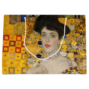 Gustav Klimt - Portrait of Adele Bloch-Bauer I Large Gift Bag