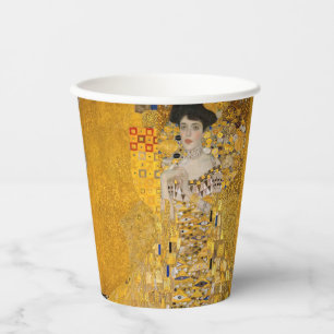 Gustav Klimt - Portrait of Adele Bloch-Bauer I Paper Cups