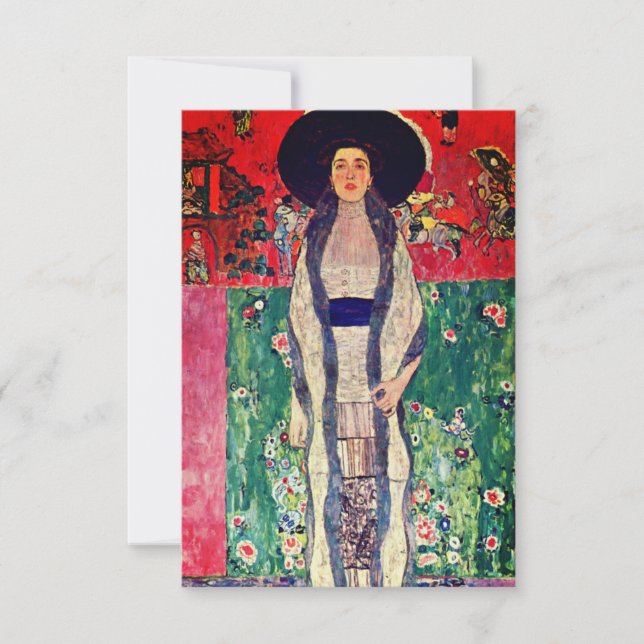 Gustav Klimt Portrait of Adele Bloch-Bauer II Invitation (Front)