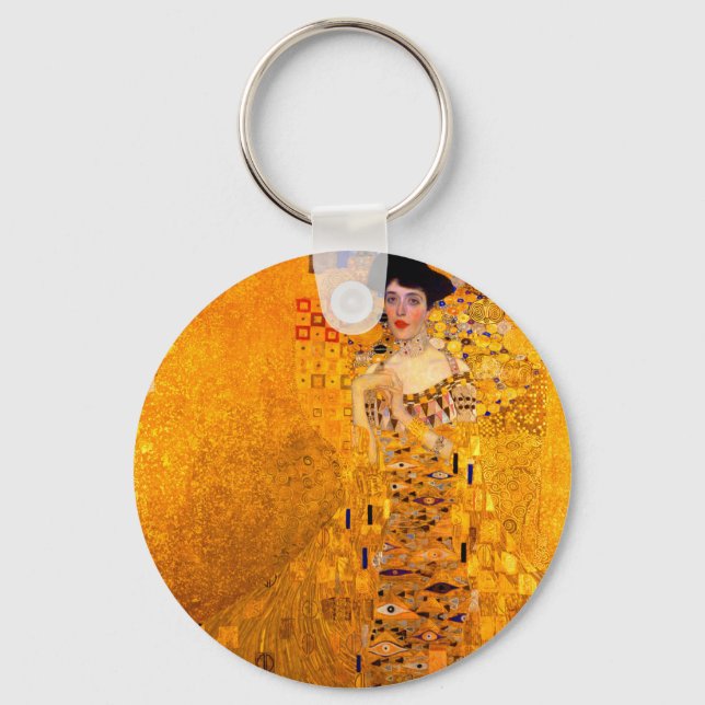 Gustav Klimt Portrait of Adele Bloch Bauer Key Ring (Front)