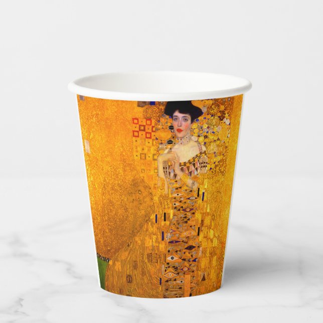Gustav Klimt Portrait of Adele Bloch Bauer Paper Cups (Front)