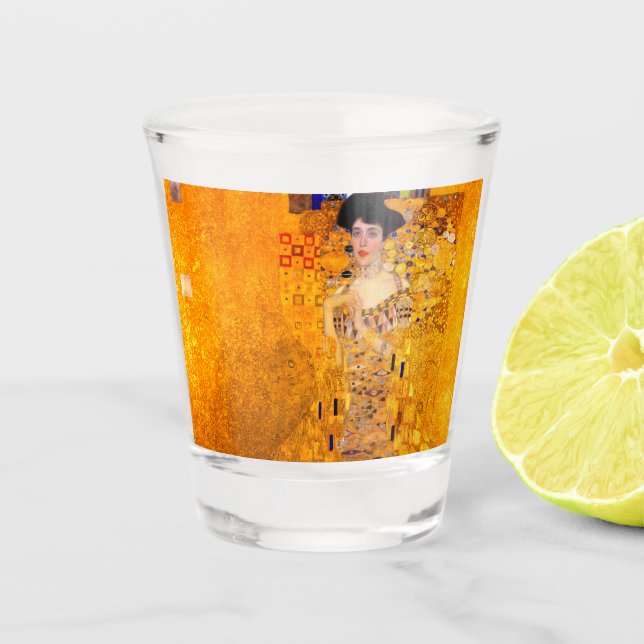 Gustav Klimt Portrait of Adele Bloch Bauer Shot Glass (Front)