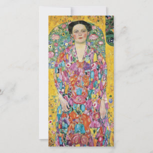 Gustav Klimt - Portrait Of Eugenia Primavesi Holiday Card