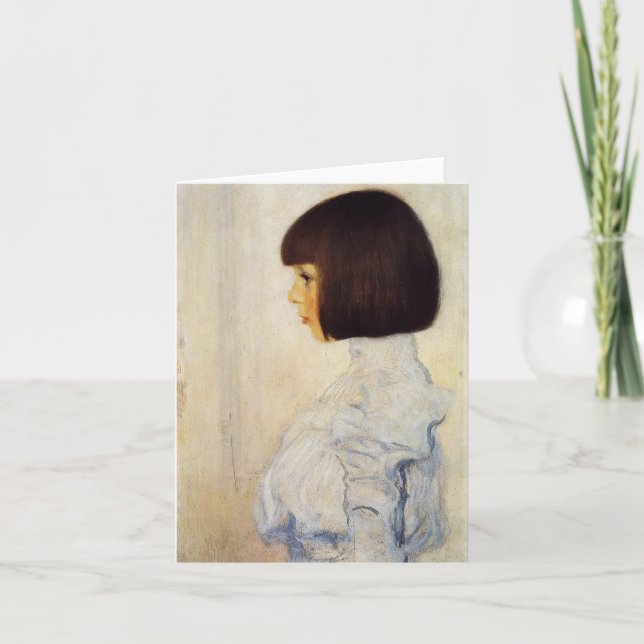 Gustav Klimt Portrait of Helene Klimt Note Card (Front)