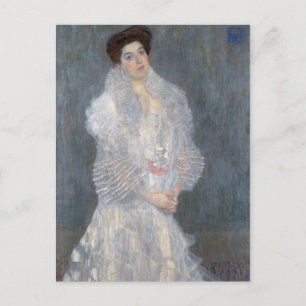 Gustav Klimt Portrait of Hermine Gallia Postcard