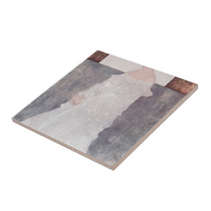 Gustav Klimt- Portrait of Margaret Wittgenstein Tile