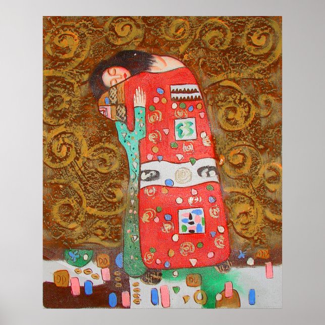 Gustav Klimt Poster ~ Armour Love (Front)