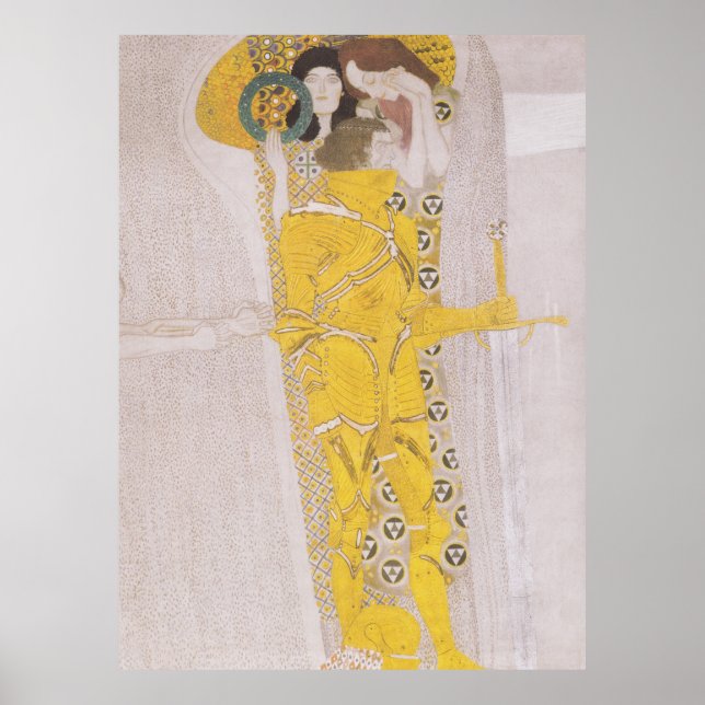 Gustav Klimt Poster - beethoven frieze (Front)