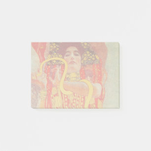 Gustav Klimt Red Woman Gold Snake Painting Post-it Notes