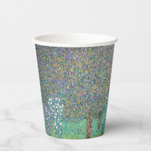 Gustav Klimt - Rosebushes under the Trees Paper Cups
