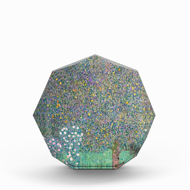 Gustav Klimt - Rosebushes under the Trees Photo Block (Front)