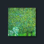 Gustav Klimt Roses Under The Pear Tree Canvas Print<br><div class="desc">Gustav Klimt Roses Under The Pear Tree Canvas Wrap. Oil on canvas from 1905. A beautiful painting from Austrian artist Gustav Klimt. One of Klimt’s gorgeous landscapes which blended impressionist and art nouveau tendencies, this work combines Klimt’s love of flowers and fruit trees with vibrant greens and yellows. A great...</div>