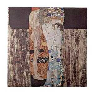 Gustav Klimt’s The Three Ages of Woman Tile