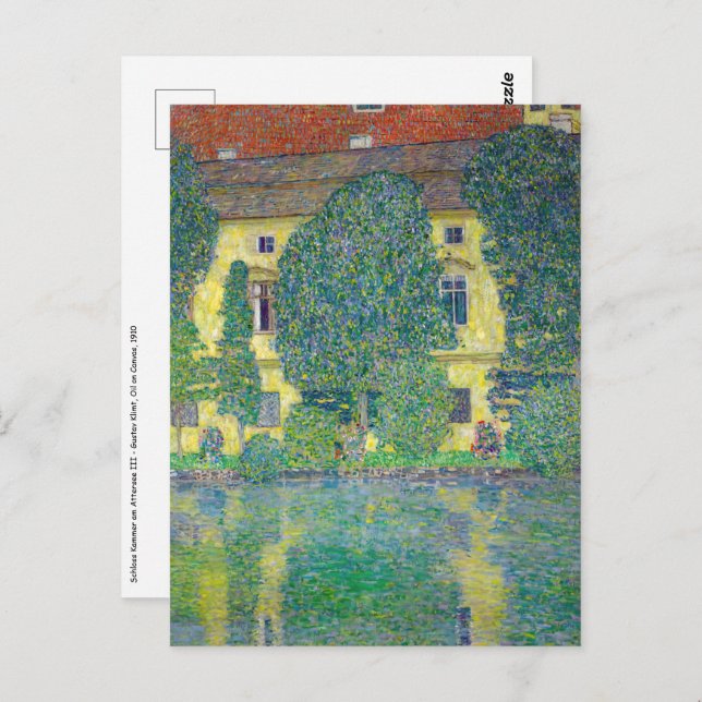 Gustav Klimt - Schloss Kammer am Attersee III Postcard (Front/Back)