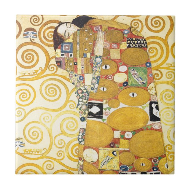 Gustav Klimt Sleeping Lady Ceramics Tile (Front)