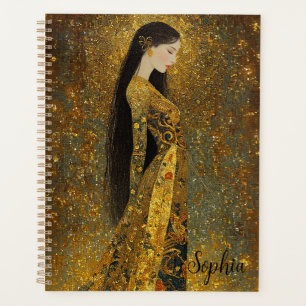 Gustav Klimt Style Regal Woman Planner