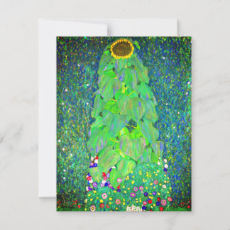 Gustav Klimt Sunflower Card