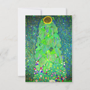 Gustav Klimt Sunflower Card