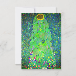 Gustav Klimt Sunflower Card
