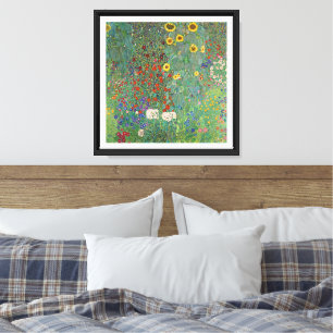 Gustav Klimt Sunflower Garden Canvas Print