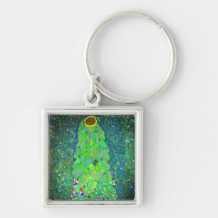Gustav Klimt Sunflower Key Ring