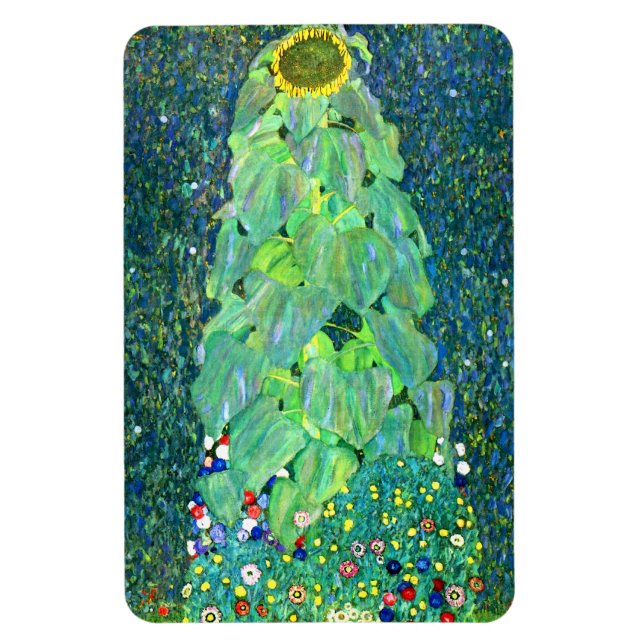 Gustav Klimt: Sunflower Magnet (Vertical)