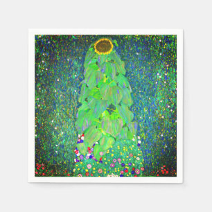 Gustav Klimt Sunflower Napkin