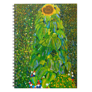 Gustav Klimt Sunflower Notebook