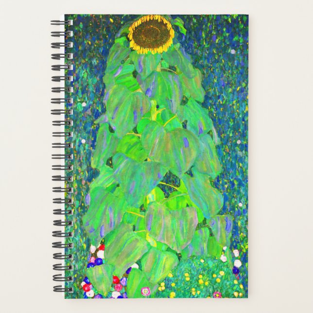 Gustav Klimt Sunflower Planner (Front)