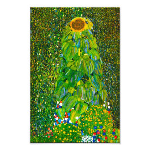 Gustav Klimt Sunflower Print