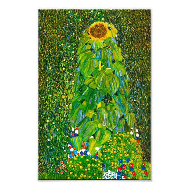 Gustav Klimt Sunflower Print (Front)