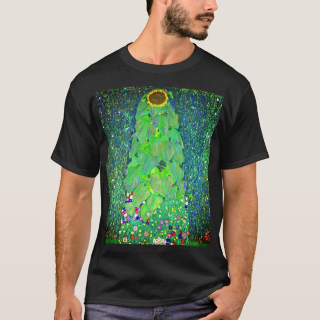 Gustav Klimt Sunflower T-Shirt (Front)