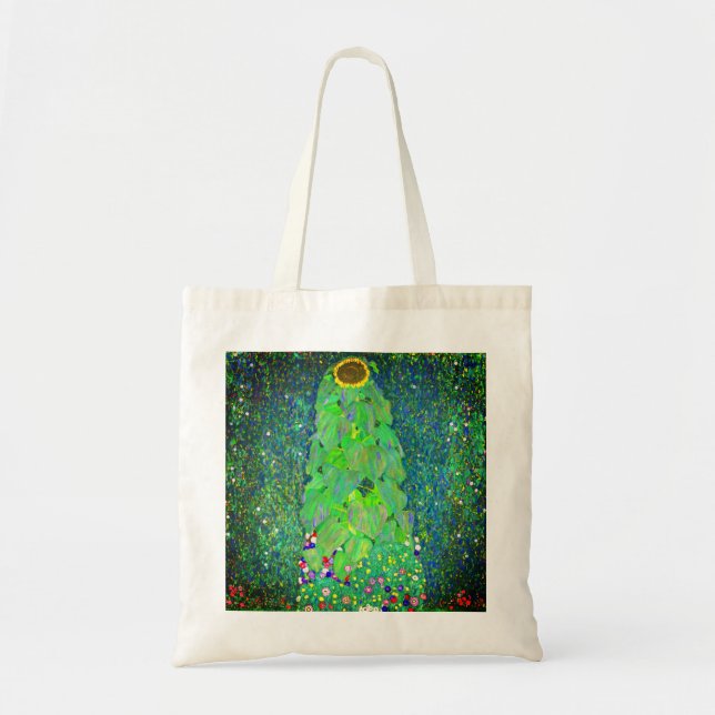 Gustav Klimt Sunflower Tote Bag (Front)