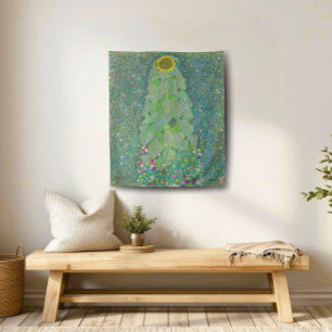 Gustav Klimt Sunflower, Vintage Flower Garden Tapestry