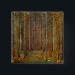 Gustav Klimt - Tannenwald Pine Forest 15 Cm Square Badge<br><div class="desc">Fir Forest / Tannenwald Pine Forest - Gustav Klimt,  Oil on Canvas,  1902</div>