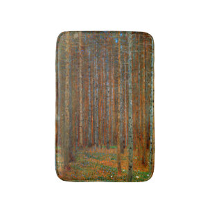 Gustav Klimt - Tannenwald Pine Forest Bath Mat